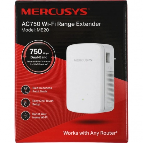 Усилитель Wi-Fi сигнала Mercusys ME20 AC1200 - фото 4