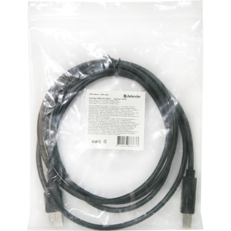 Кабель Defender USB04-06 USB - USB 1.8м (83763) - фото 3
