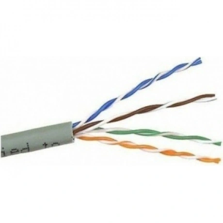 Кабель LANMASTER TWT UTP, 4 пары, Кат.5e, PVC, серый, 100 метров...