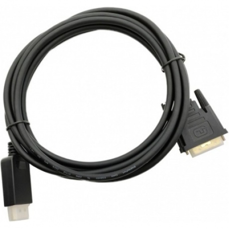 Кабель DisplayPort (m) DVI (m) 3м черный - фото 1