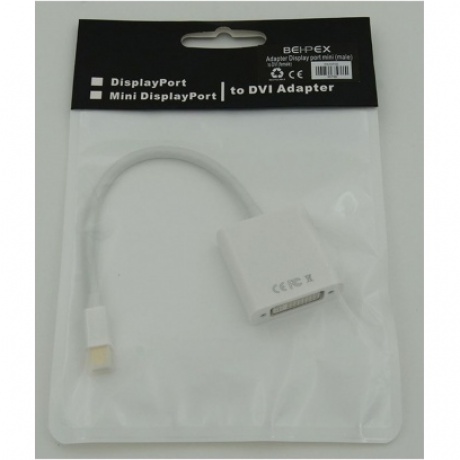 Переходник miniDisplayPort (m) DVI (f) белый - фото 2