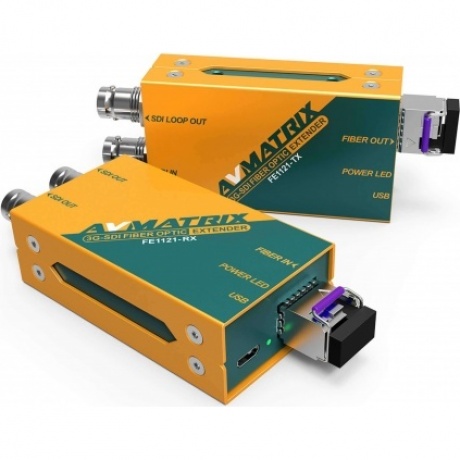 Волоконно-оптический удлинитель AVMATRIX FE1121 3G-SDI 20км - фото 1