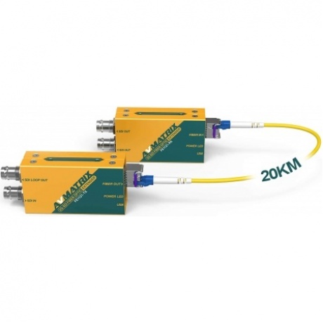 Волоконно-оптический удлинитель AVMATRIX FE1121 3G-SDI 20км - фото 2