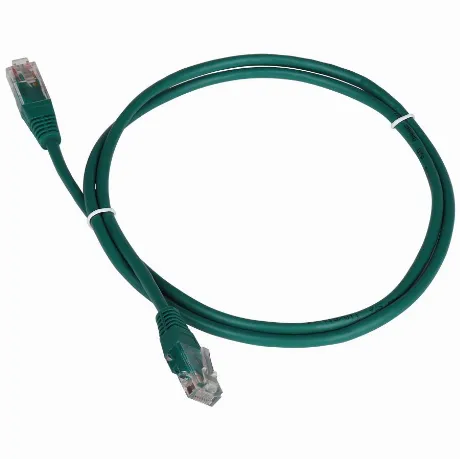 Патч-корд TWT UTP кат.5e 1.5 м, зеленый (TWT-45-45-1.5-GN)