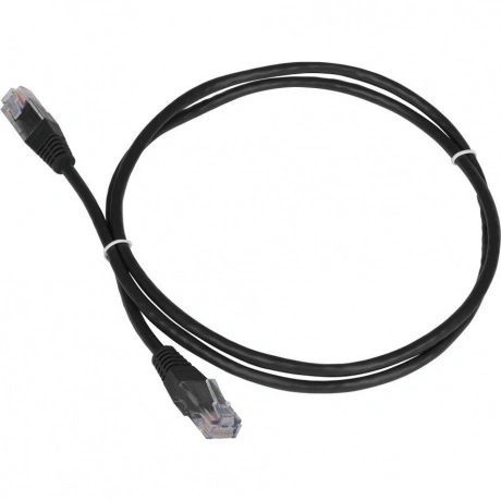 Патч-корд TWT UTP кат.5e 1.5 м, черный (TWT-45-45-1.5-BK)