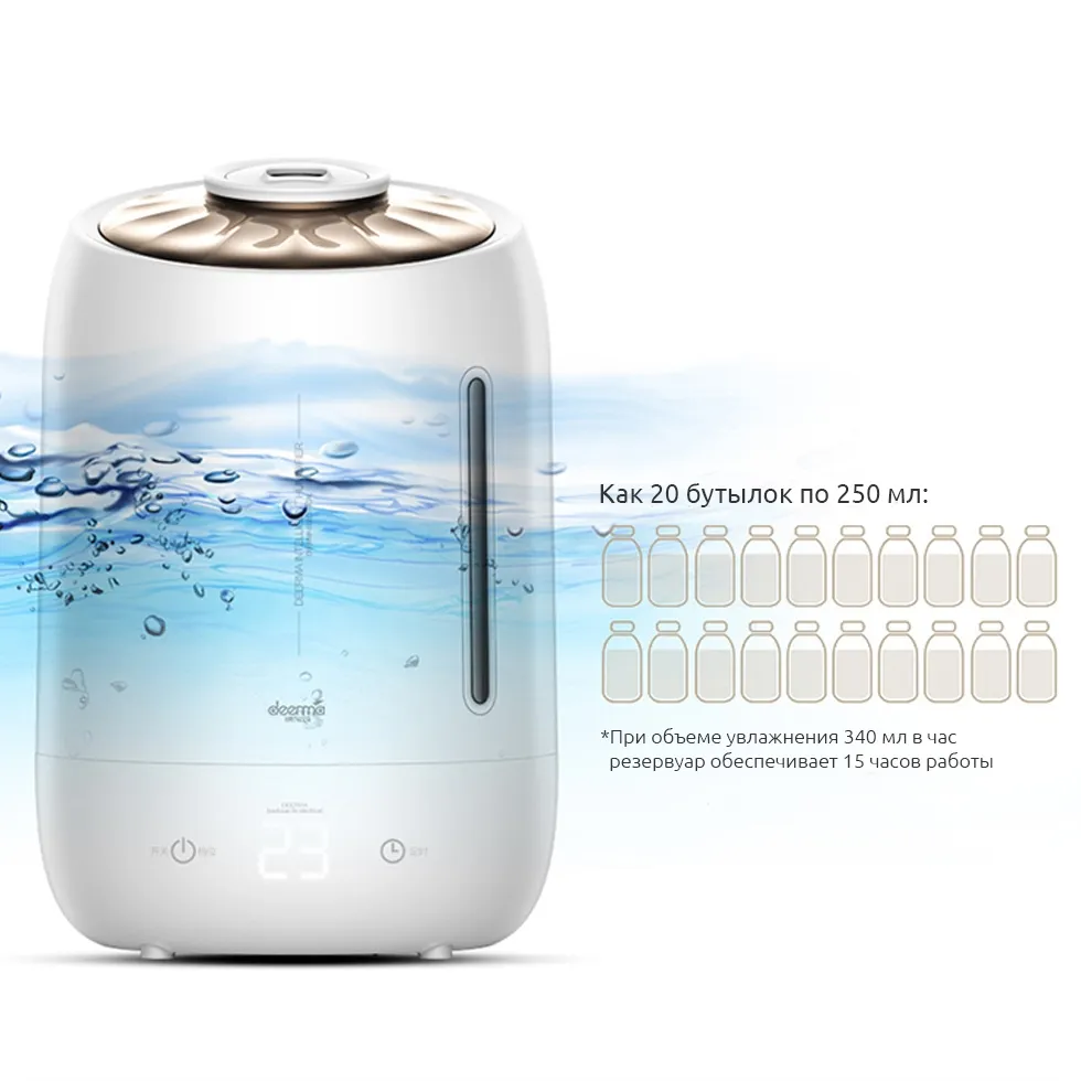 Увлажнитель Xiaomi Deerma Air Humidifier 5L DEM-F600 - фото 6