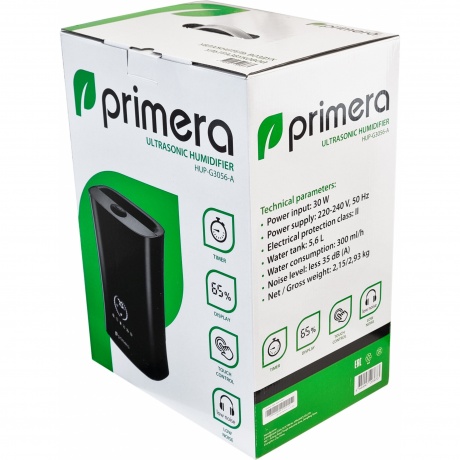 Увлажнитель воздуха Primera HUP-G3056-A черный - фото 7
