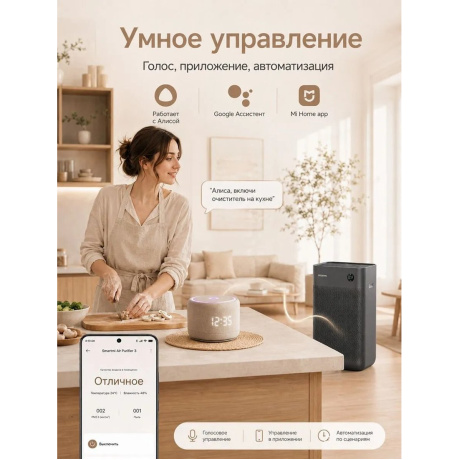 Воздухоочиститель Smartmi Air Purifier 3 40Вт черный (KQJHQ03ZM) - фото 12