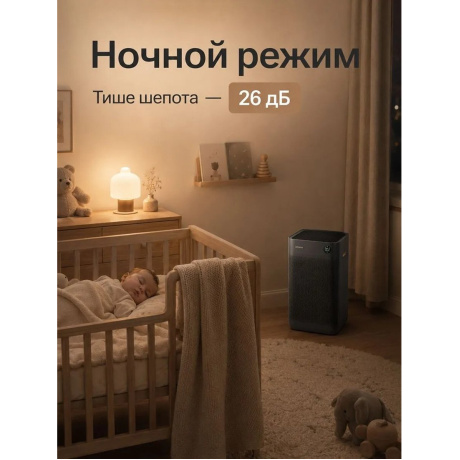 Воздухоочиститель Smartmi Air Purifier 3 40Вт черный (KQJHQ03ZM) - фото 10