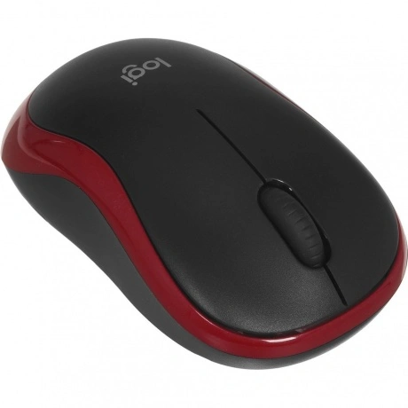 Мышь Logitech M185 Wireless Mouse Black-Red