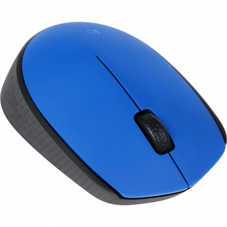 Мышь Logitech M171 Wireless Mouse Blue-Black - фото 2