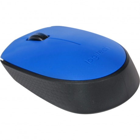 Мышь Logitech M171 Wireless Mouse Blue-Black - фото 3