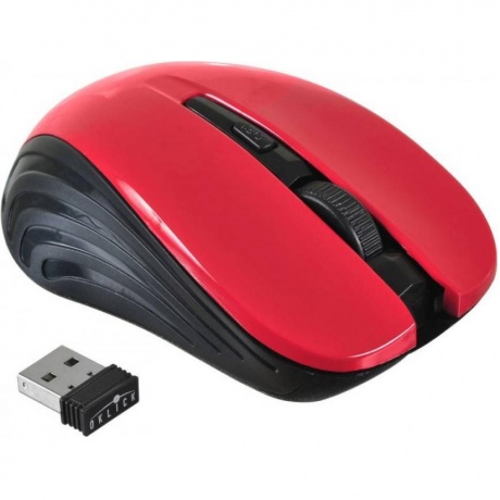 Мышь Oklick 545MW Black-Red USB - фото 11