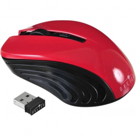Мышь Oklick 545MW Black-Red USB - фото 10