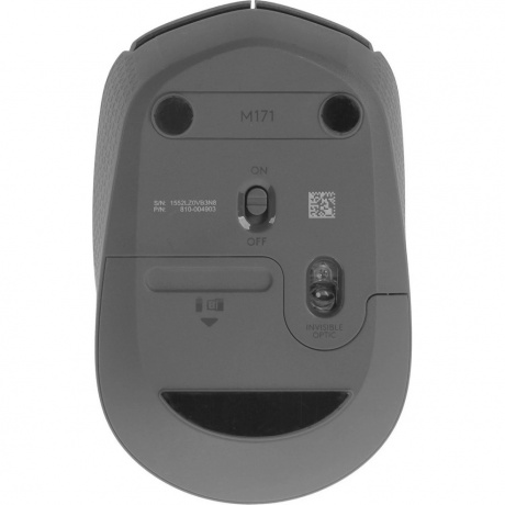 Мышь Logitech M171 Wireless Mouse Grey-Black USB - фото 4