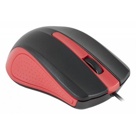 Мышь Oklick 225M Black-Red USB - фото 2