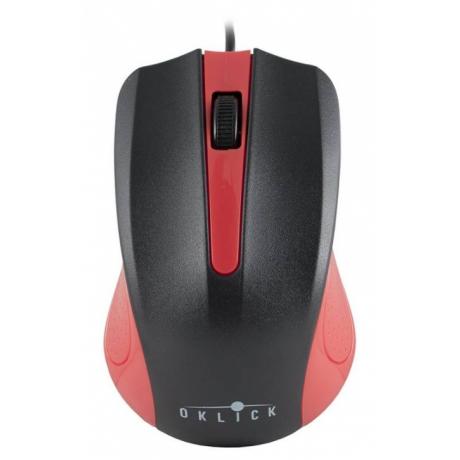 Мышь Oklick 225M Black-Red USB - фото 3