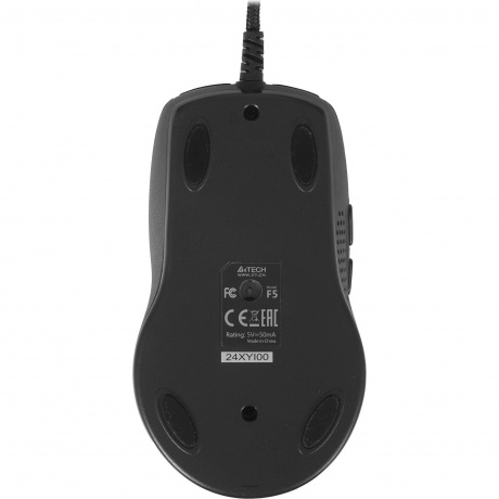 Мышь A4Tech V-Track F5 Black USB - фото 4