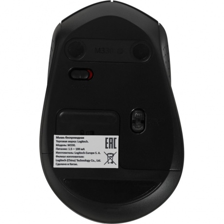 Мышь Logitech M330 Silent Plus Black USB - фото 5