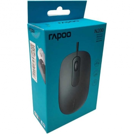 Мышь Rapoo N200 черный - фото 5