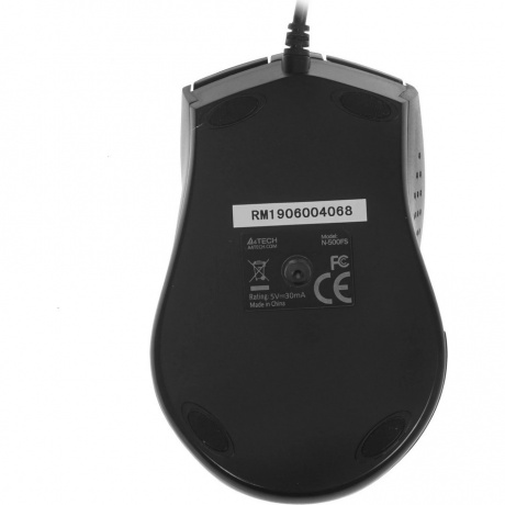 Мышь A4Tech V-Track Padless N-500FS черный - фото 11
