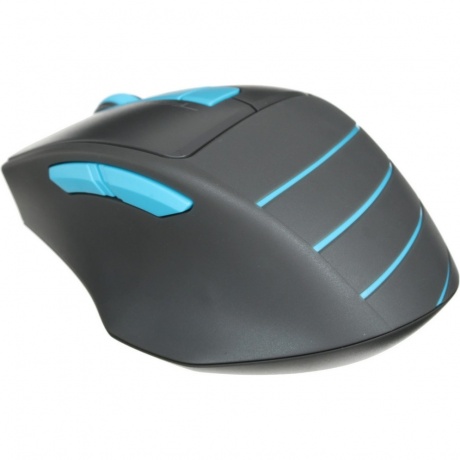 Мышь A4Tech Fstyler FG30 серый/синий - фото 2