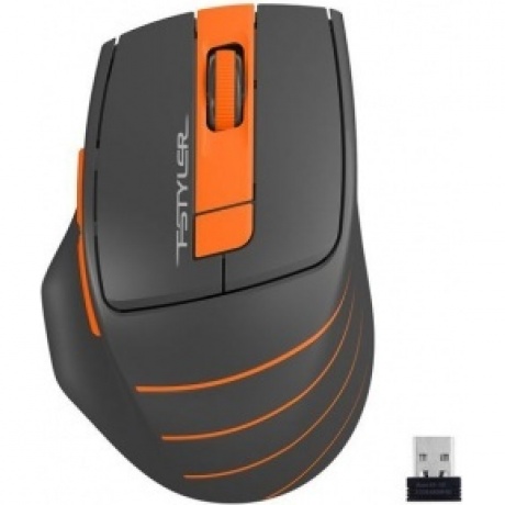 Мышь A4Tech Fstyler FG30 серый/оранжевый - фото 2