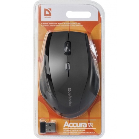 Мышь Defender Accura MM-365 чёрный - фото 4