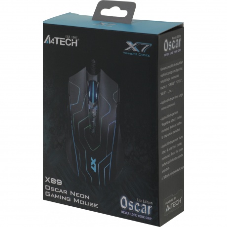 Мышь A4Tech X89 Maze черный - фото 12