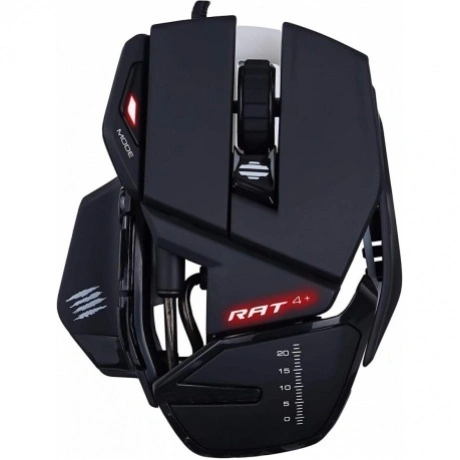 Игровая мышь Mad Catz  R.A.T. 4+ чёрная (PMW3330, USB, 9 кнопок,...