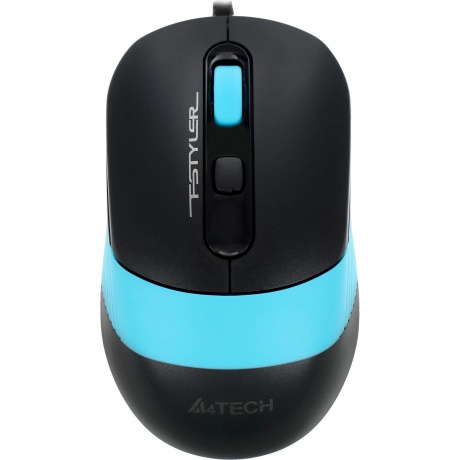 Мышь A4Tech Fstyler FM10 черный/синий USB (4but) - фото 1
