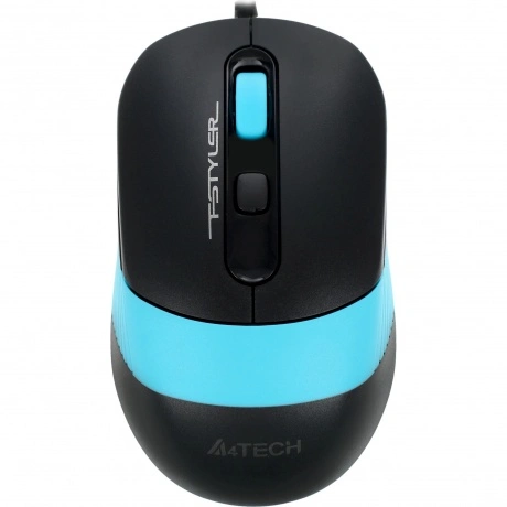 Мышь A4Tech Fstyler FM10 черный/синий USB (4but)