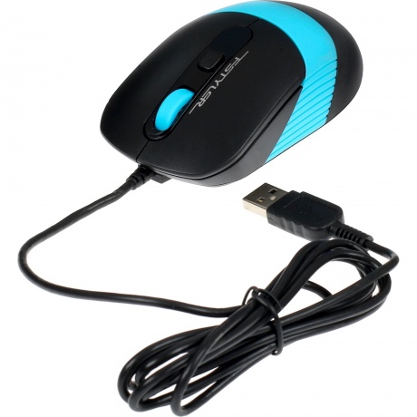 Мышь A4Tech Fstyler FM10 черный/синий USB (4but) - фото 5