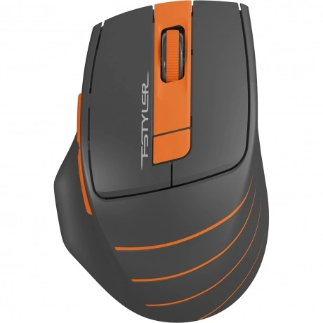 Мышь A4Tech Fstyler FG30S серый/оранжевый silent беспроводная US...