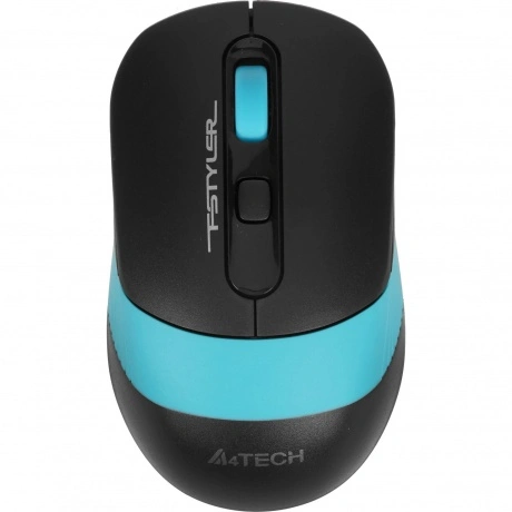 Мышь A4Tech Fstyler FG10S черный/синий silent беспроводная USB (...