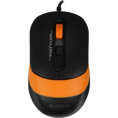 Мышь A4Tech Fstyler FM10 черный/оранжевый USB (4but)