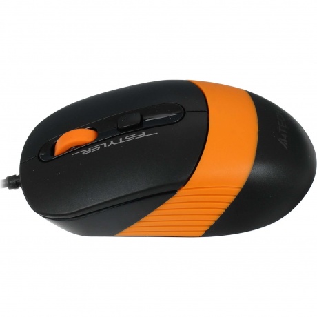 Мышь A4Tech Fstyler FM10 черный/оранжевый USB (4but) - фото 3