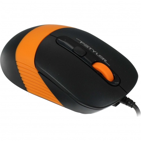 Мышь A4Tech Fstyler FM10 черный/оранжевый USB (4but) - фото 5