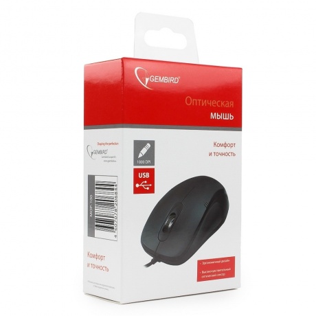 Мышь Gembird MOP-100 USB Black - фото 4
