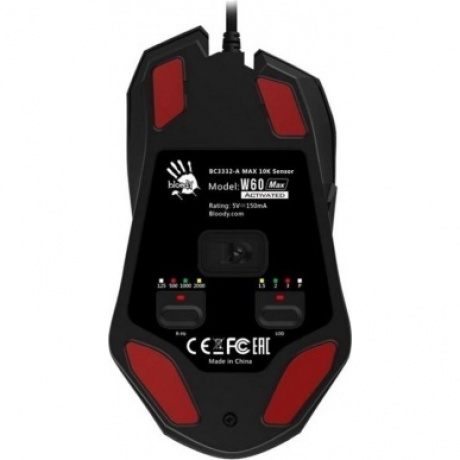 Мышь A4Tech Bloody W60 Max черный - фото 3