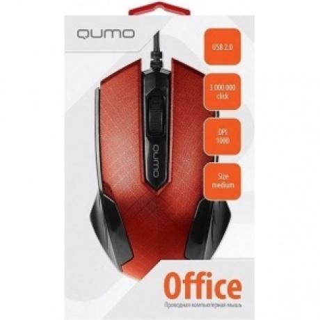 Мышь Qumo Office M14 Red - фото 2