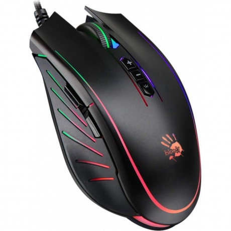 Мышь A4Tech Bloody Q81 Curve черный - фото 2