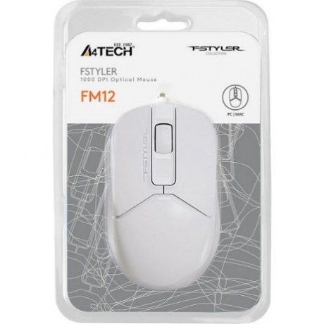 Мышь A4Tech Fstyler FM12 белый - фото 12