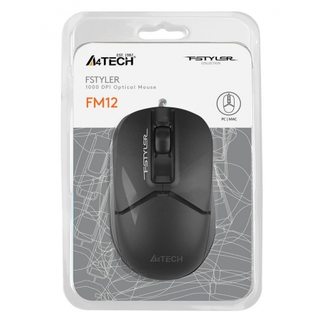 Мышь A4Tech Fstyler FM12 черный - фото 10