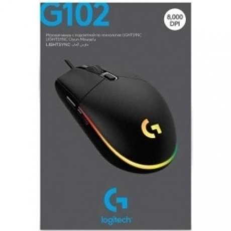 Мышь Logitech G102 LIGHTSYNC BLACK (910-005823) - фото 6