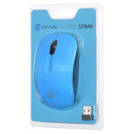 Мышь Oklick 525MW Light Blue 1090724 - фото 6
