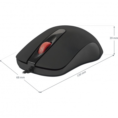 Мышь Defender USB MB-280 BLACK - фото 5