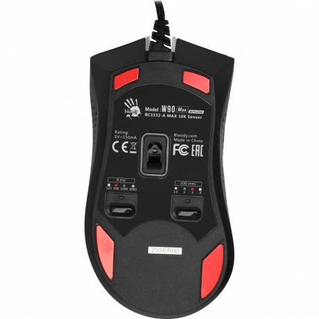 Мышь A4Tech Bloody W90 Max белый/черный - фото 6