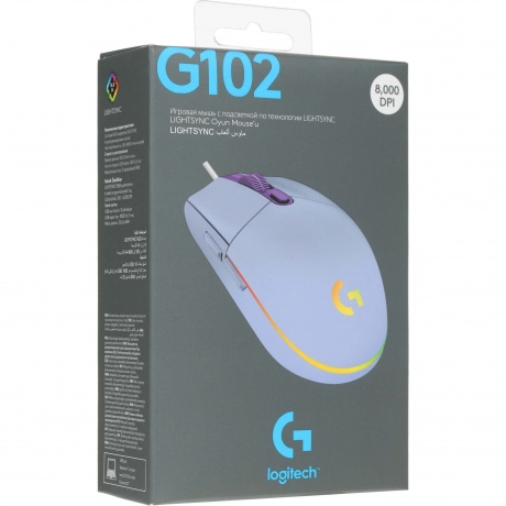 Мышь Logitech G102 LightSync (910-005854) - фото 9