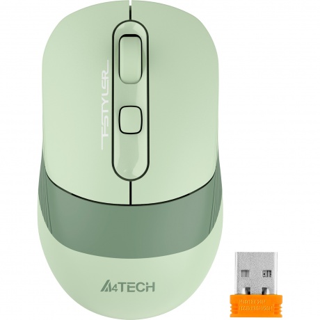 Мышь A4Tech Fstyler FB10C зеленый - фото 2